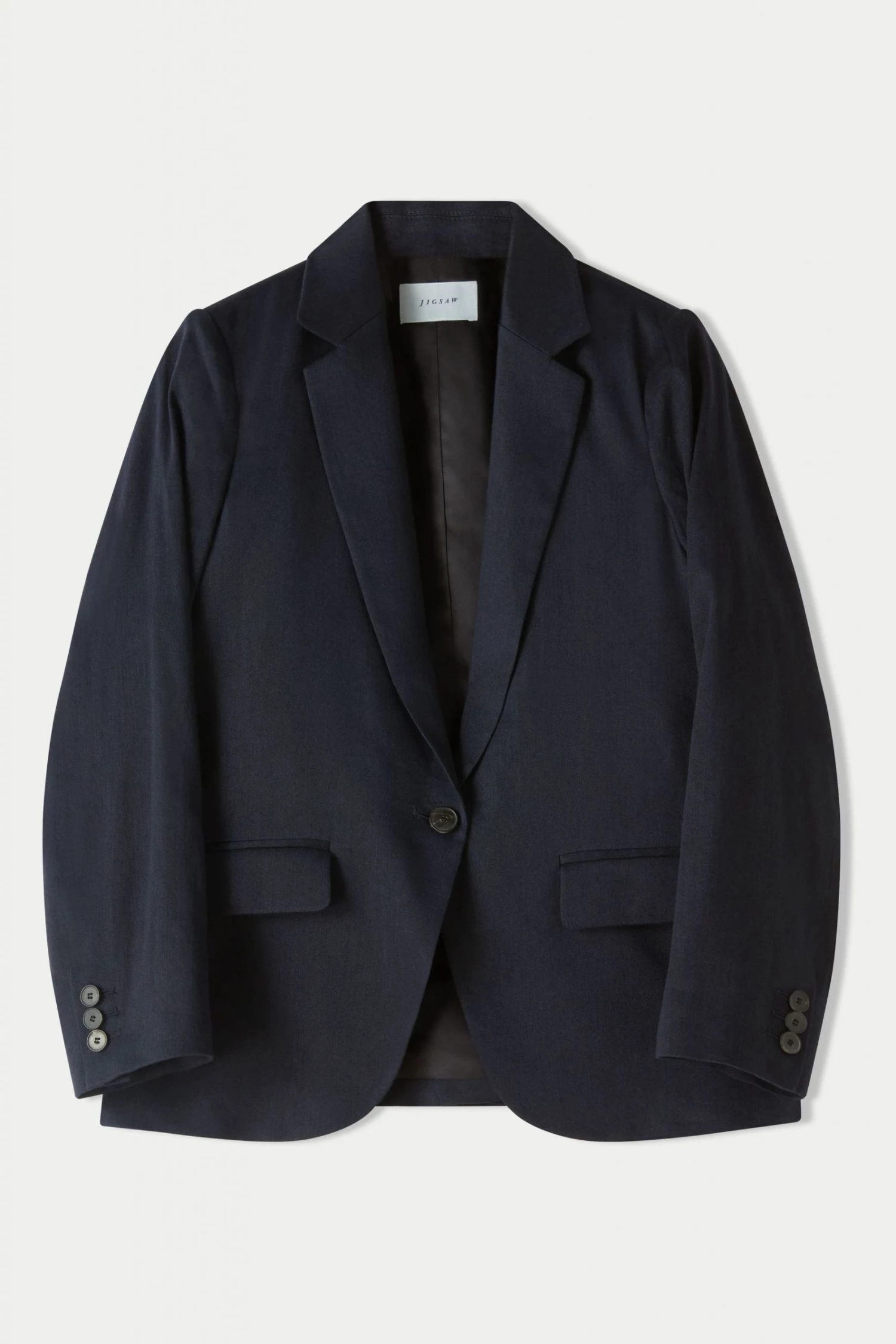 Jigsaw Blue Portofino Linen Jacket 5 Jigsaw Blue Portofino Linen Jacket - Image 5