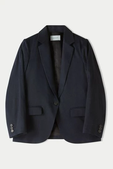 Jigsaw Blue Portofino Linen Jacket 6 Jigsaw Blue Portofino Linen Jacket - Image 6