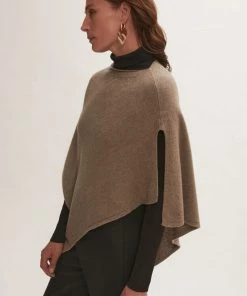 Jigsaw Brown Wool Cashmere Open Poncho -Jigsaw Sales Shop unnamed file 1016 scaled