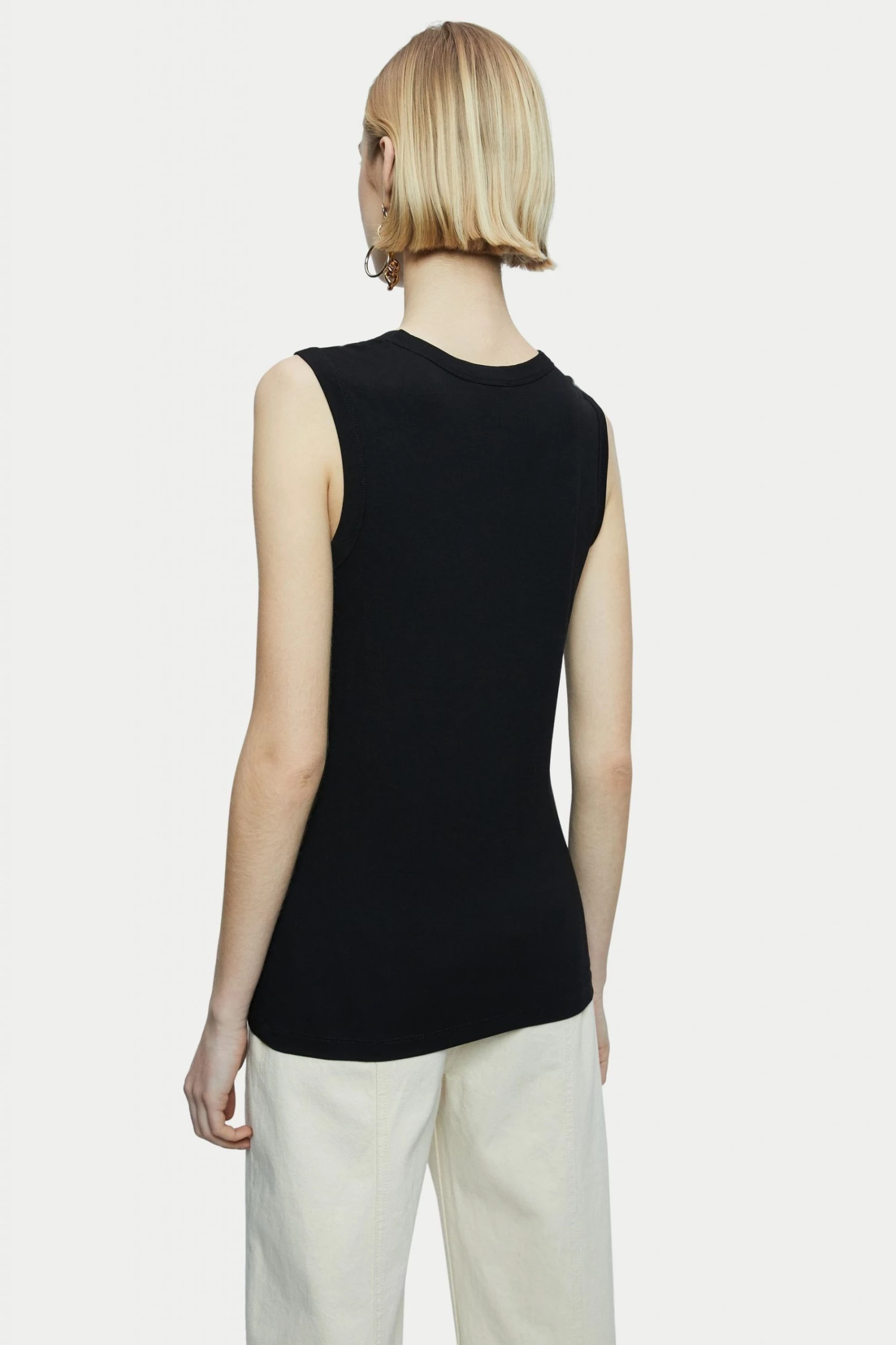 Jigsaw Sleeveless Slinky T-Shirt 2 Jigsaw Sleeveless Slinky T-Shirt - Image 2