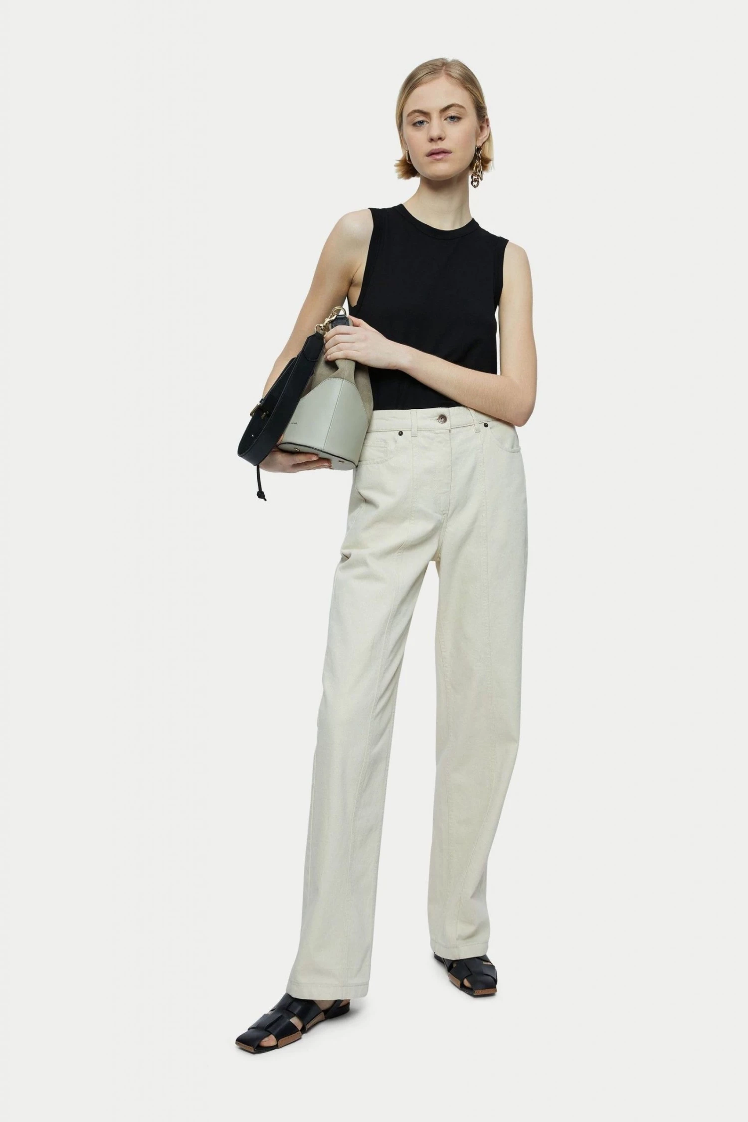 Jigsaw Sleeveless Slinky T-Shirt 3 Jigsaw Sleeveless Slinky T-Shirt - Image 3