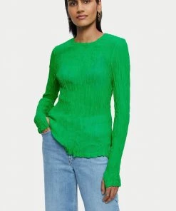 Jigsaw Green Viscose Crinkled Top -Jigsaw Sales Shop unnamed file 103 scaled
