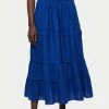 Jigsaw Blue Light Linen Skirt