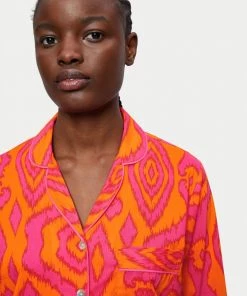 Jigsaw Orange Ikat Cotton Modal Pyjamas -Jigsaw Sales Shop unnamed file 1050 scaled