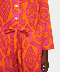 Jigsaw Orange Ikat Cotton Modal Pyjamas -Jigsaw Sales Shop unnamed file 1051 scaled