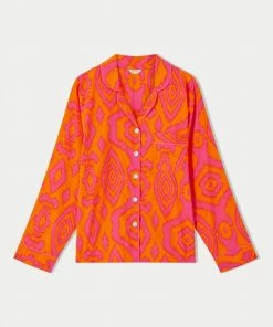 Jigsaw Orange Ikat Cotton Modal Pyjamas -Jigsaw Sales Shop unnamed file 1052 scaled