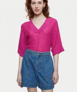 Jigsaw Pink Linen Cotton Slouchy Jumper 13 Jigsaw Pink Linen Cotton Slouchy Jumper -Jigsaw Sales Shop unnamed file 1066