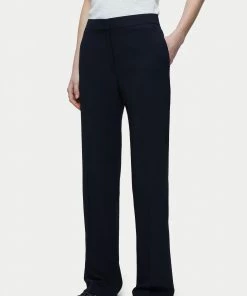 Jigsaw Crosshatch Mason Blue Trousers