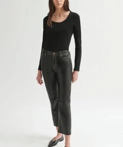 Jigsaw Black Double Front Scoop T-Shirt