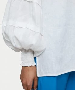 Jigsaw White Light Linen Pleat Detail Top -Jigsaw Sales Shop unnamed file 1101 scaled