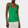 Jigsaw Green Lace Trim Vest
