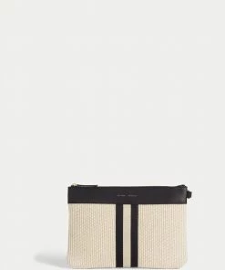 Jigsaw Ainsley Cream Jute Pouch