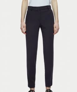 Jigsaw Black Fluid Twill Palmer Trousers