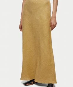 Jigsaw Natural Linen Cross Dye Maxi Skirt