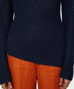 Jigsaw Blue Pure Linen Slanted Rib Jumper -Jigsaw Sales Shop unnamed file 1145 scaled