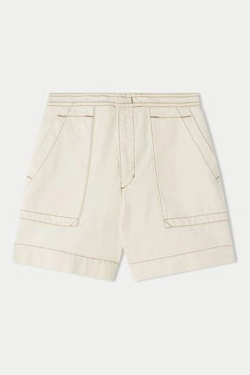 Jigsaw Cream Patch Pockets Shorts 7 Jigsaw Cream Patch Pockets Shorts - Image 7