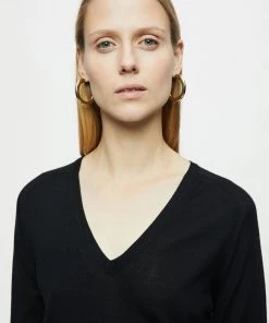 Jigsaw Black Merino V-Neck Jumper 8 Jigsaw Black Merino V-Neck Jumper -Jigsaw Sales Shop unnamed file 1189 scaled