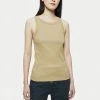 Jigsaw Green Organic Cotton Ribbed Tank