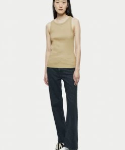 Jigsaw Green Organic Cotton Ribbed Tank -Jigsaw Sales Shop unnamed file 1207 scaled