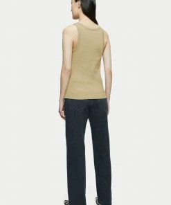 Jigsaw Green Organic Cotton Ribbed Tank -Jigsaw Sales Shop unnamed file 1208 scaled