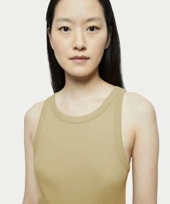 Jigsaw Green Organic Cotton Ribbed Tank -Jigsaw Sales Shop unnamed file 1209 scaled