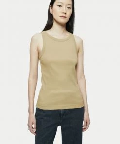Jigsaw Green Organic Cotton Ribbed Tank -Jigsaw Sales Shop unnamed file 1211