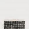 Jigsaw Black Crystal Frame Evening Bag