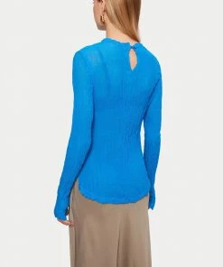 Jigsaw Blue Viscose Crinkled Top -Jigsaw Sales Shop unnamed file 1225 scaled