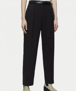 Jigsaw Black Fluid Twill Logan Trousers -Jigsaw Sales Shop unnamed file 123