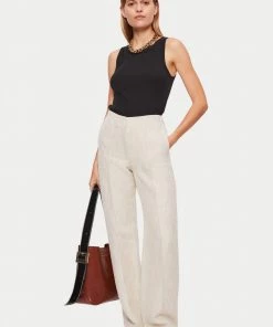 Jigsaw Cream Linen Cotton Hale Trousers -Jigsaw Sales Shop unnamed file 138 scaled