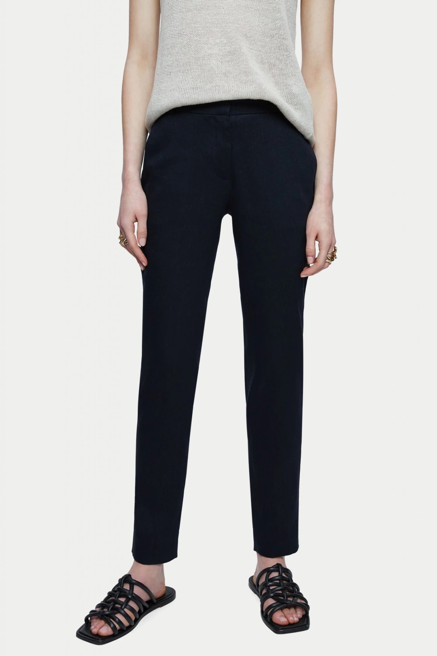 Jigsaw Blue Palmer Portofino Linen Trousers 1 Jigsaw Blue Palmer Portofino Linen Trousers