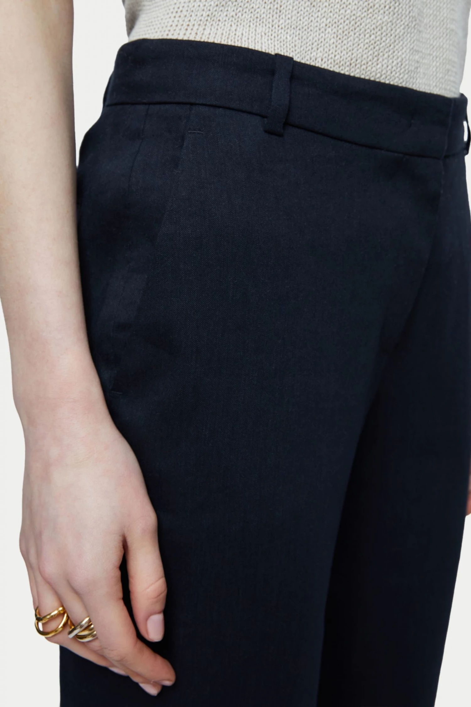 Jigsaw Blue Palmer Portofino Linen Trousers 5 Jigsaw Blue Palmer Portofino Linen Trousers - Image 5