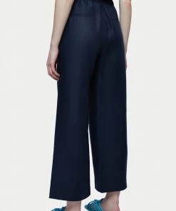 Jigsaw Blue Linen Herringbone Palazzo -Jigsaw Sales Shop unnamed file 168 scaled