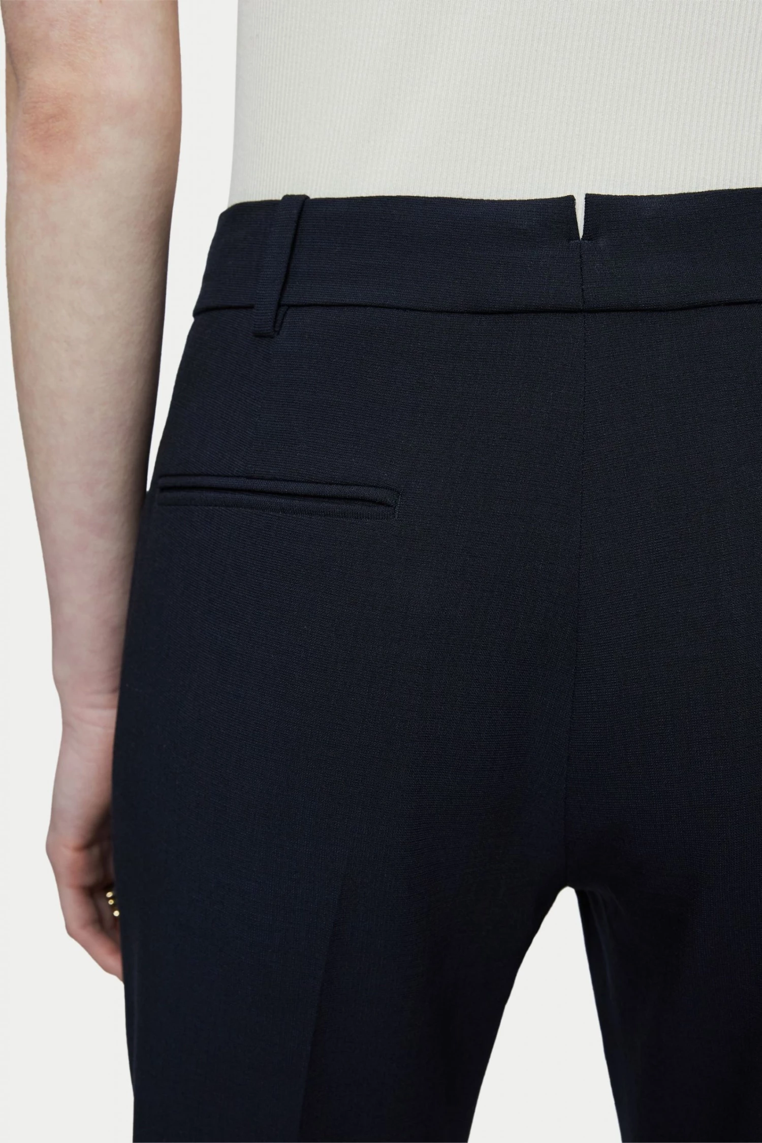 Jigsaw Blue Crosshatch Palmer Trousers 4 Jigsaw Blue Crosshatch Palmer Trousers - Image 4