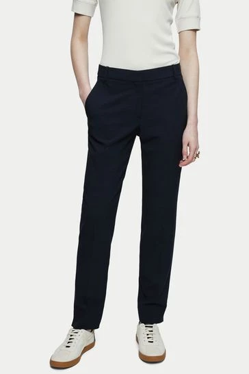 Jigsaw Blue Crosshatch Palmer Trousers 6 Jigsaw Blue Crosshatch Palmer Trousers - Image 6