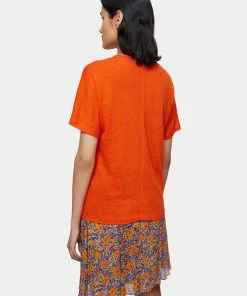 Jigsaw Orange Linen Kimono Sleeve T-Shirt -Jigsaw Sales Shop unnamed file 19 scaled