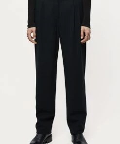 Jigsaw Black Chaplin Fluid Twill Trousers -Jigsaw Sales Shop unnamed file 194