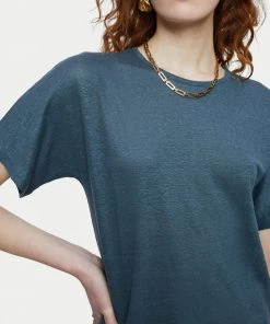 Jigsaw Grey Linen Kimono Sleeve T-Shirt -Jigsaw Sales Shop unnamed file 2 scaled
