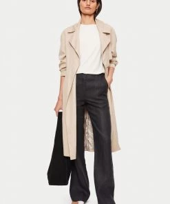 Jigsaw Sales Shop 17 Jigsaw Black Linen Cross Dye Trousers