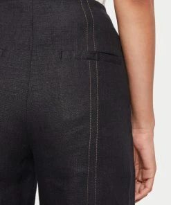 Jigsaw Black Linen Cross Dye Trousers -Jigsaw Sales Shop unnamed file 209 scaled