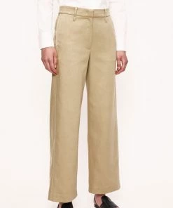 Jigsaw Brown Lyocell Cotton Dale Trousers