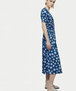 Jigsaw Blue Pom Pom Floral Jersey Dress -Jigsaw Sales Shop unnamed file 227 scaled