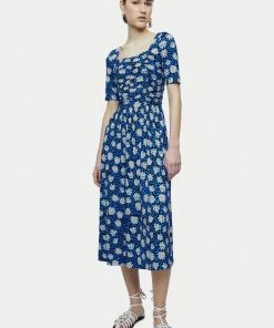Jigsaw Blue Pom Pom Floral Jersey Dress -Jigsaw Sales Shop unnamed file 228 scaled