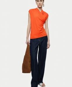 Jigsaw Red Jersey Wrap Sleeveless Top -Jigsaw Sales Shop unnamed file 24 scaled