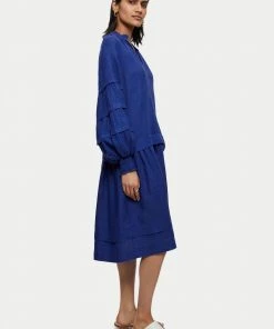 Jigsaw Blue Light Linen Pleat Sleeve Short Dress 8 Jigsaw Blue Light Linen Pleat Sleeve Short Dress -Jigsaw Sales Shop unnamed file 251 scaled