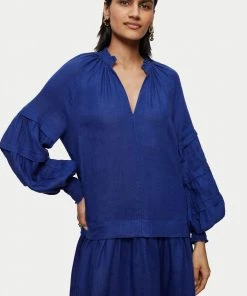 Jigsaw Blue Light Linen Pleat Sleeve Short Dress 9 Jigsaw Blue Light Linen Pleat Sleeve Short Dress -Jigsaw Sales Shop unnamed file 252 scaled