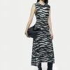 Jigsaw Zebra Print Knitted Dress