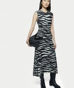 Jigsaw Zebra Print Knitted Dress