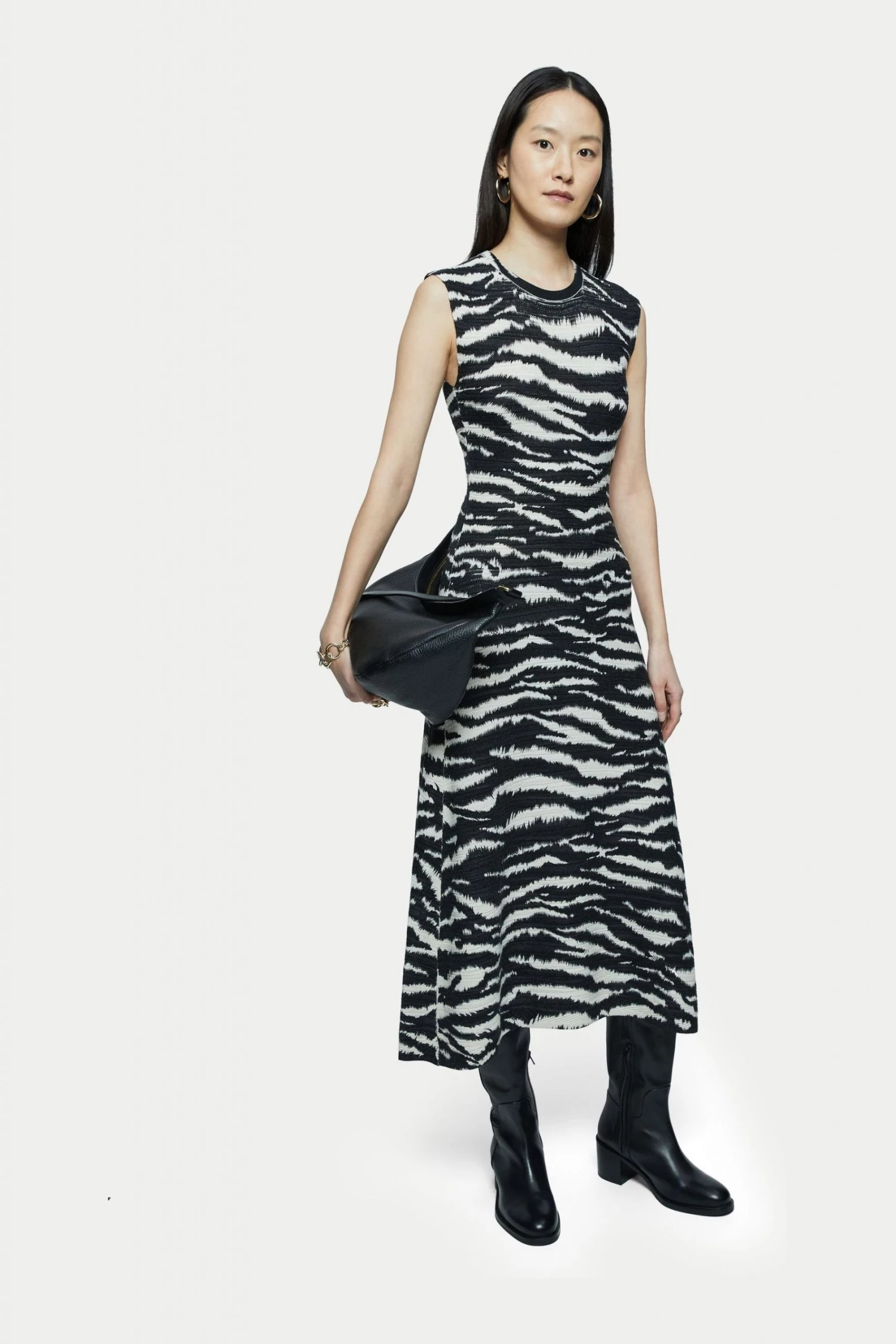 Jigsaw Zebra Print Knitted Dress 1 Jigsaw Zebra Print Knitted Dress