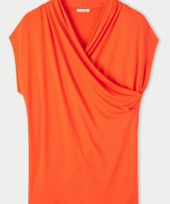 Jigsaw Red Jersey Wrap Sleeveless Top -Jigsaw Sales Shop unnamed file 26 scaled